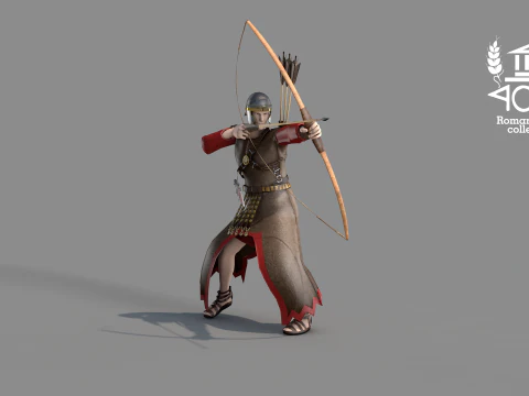 Archer Arrow Island Roman 3D Model