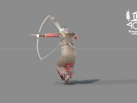 Archer Arrow Island Roman 3D 모델