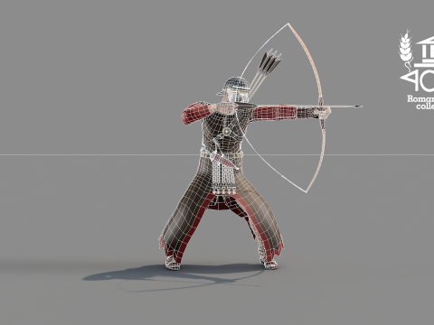 Archer Arrow Island Roman 3D 모델