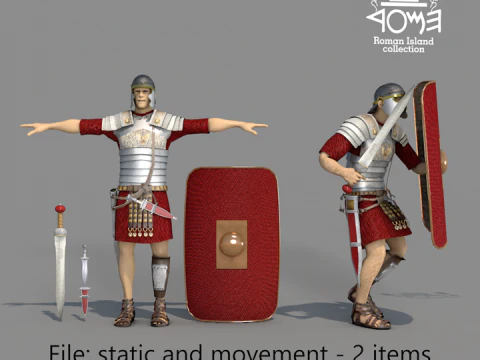 Ilha Romana Pretoriana Modelo 3D