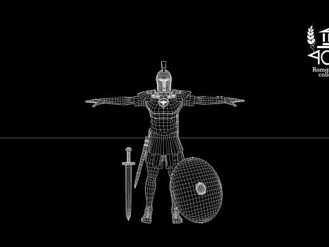 Roman Island Soldier Modelo 3D