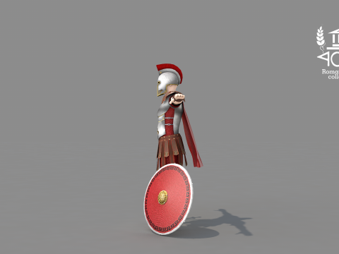 Roman Island Soldier Modelo 3D