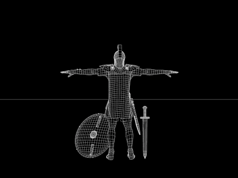 Roman Island Soldier Modelo 3D