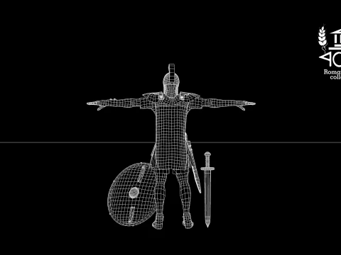 Roman Island Soldier 3D Model