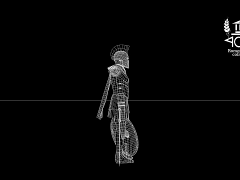 Roman Island Soldier 3D Model