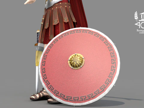 Roman Island Soldier 3D Model
