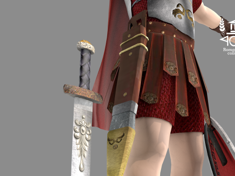 Roman Island Soldier Modelo 3D