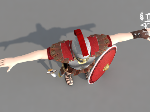 Roman Island Soldier Modelo 3D