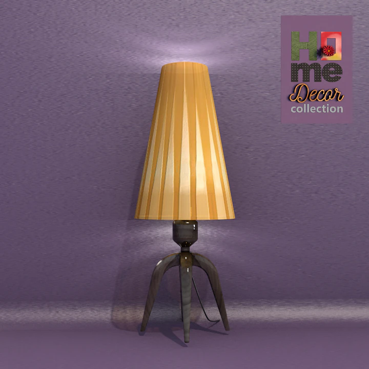 Decorative Lampshade 3D Model .c4d .max .obj .3ds .fbx .stl .blend 