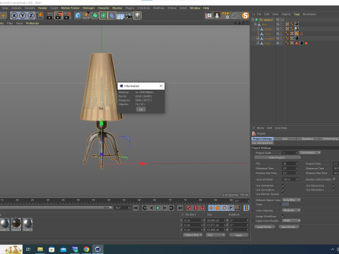 Decorative Lampshade 3D मॉडल