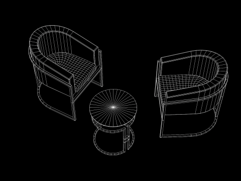 Kit Sofa Alegro Pink Modello 3D