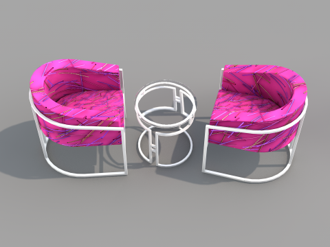 Kit Sofa Alegro Pink Modello 3D