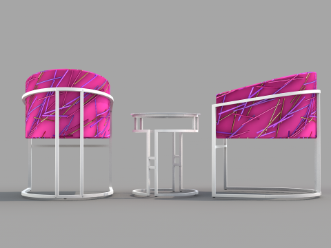 Kit Sofa Alegro Pink Modello 3D