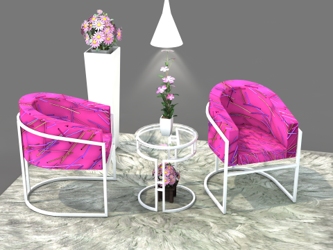 Kit Sofa Alegro Pink Modello 3D