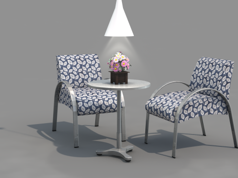 Sofa Carmen Aluminum Modèle 3D