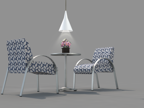 Sofa Carmen Aluminum Modèle 3D