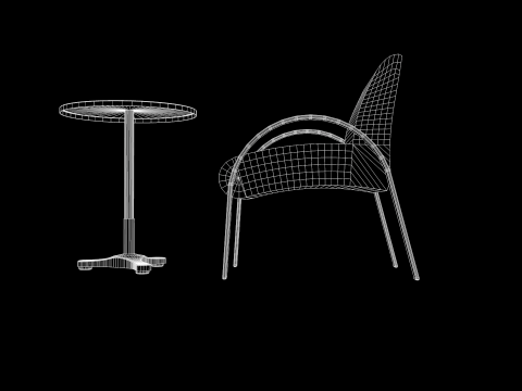 Sofa Carmen Aluminum Modèle 3D