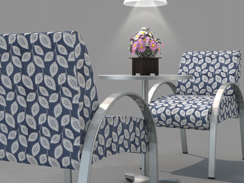 Sofa Carmen Aluminum Modèle 3D