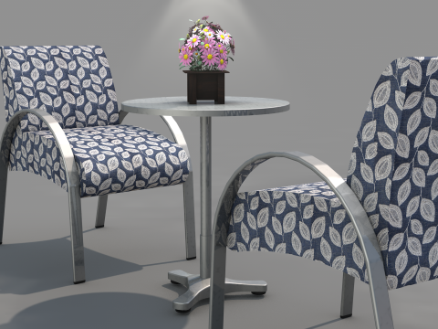 Sofa Carmen Aluminum Modèle 3D