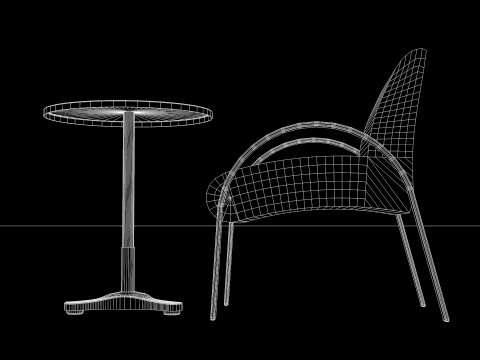 Sofa Carmen Aluminum Modèle 3D