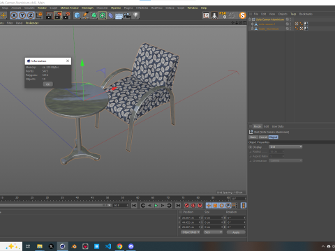 Sofa Carmen Aluminum Modèle 3D