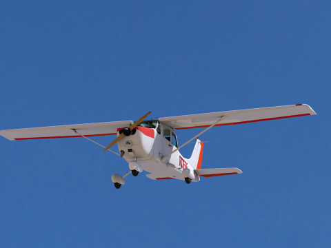 Airplane Cessna 172 Modèle 3D