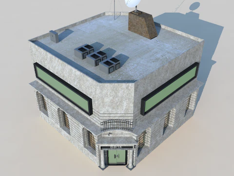 Financial Bank 3D Model