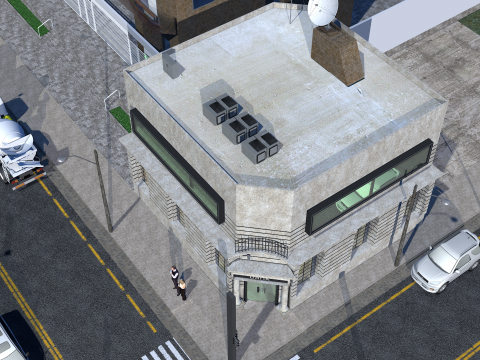 Financial Bank 3D Model