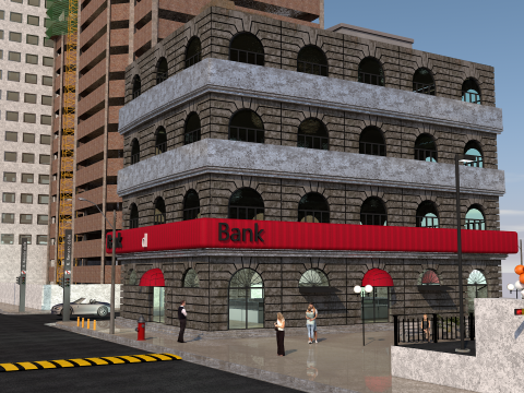 Bank Invest Money Modelo 3D