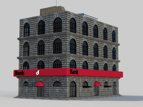Bank Invest Money Modelo 3D