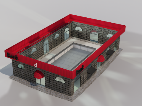 Bank Invest Money Modelo 3D