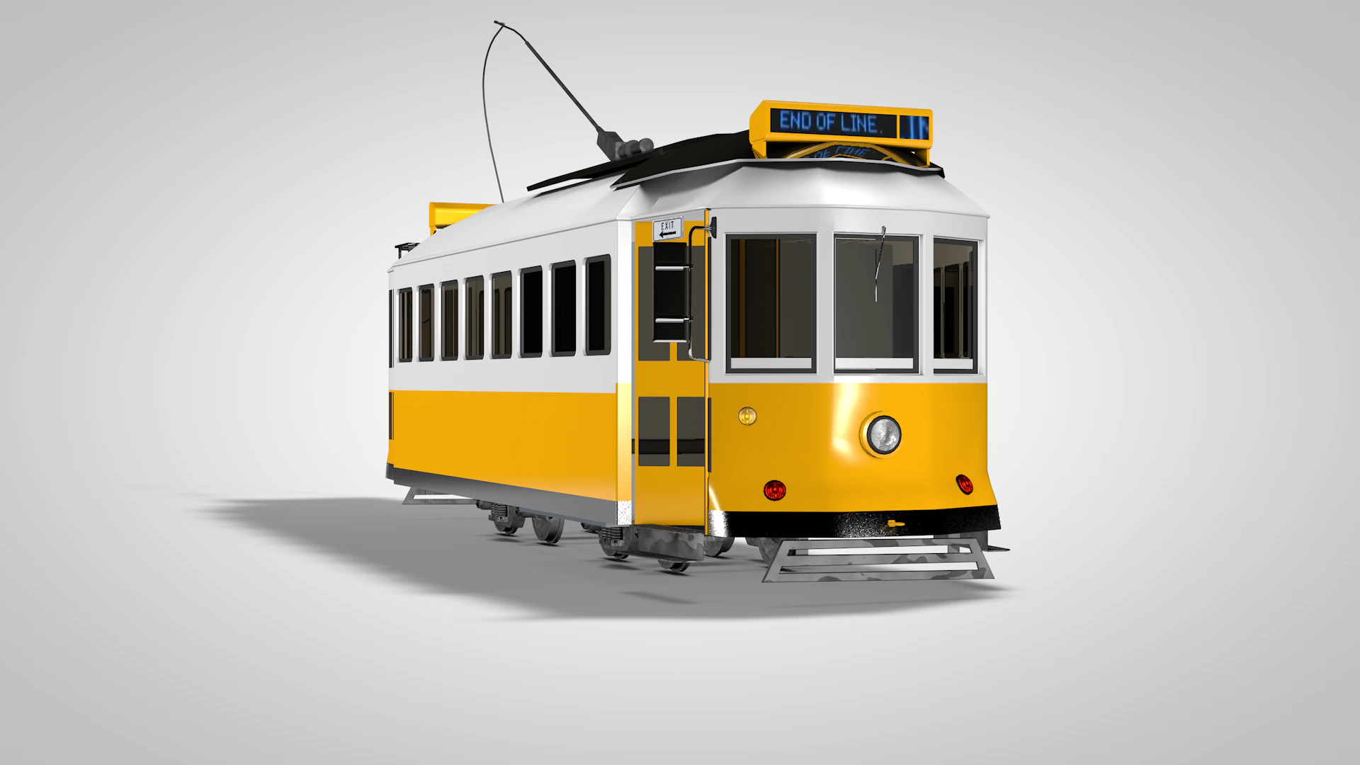 Trains Bondinho De Lisboa 3D Model .c4d .max .obj .3ds .fbx .stl .blend 
