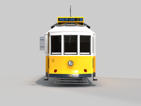 Trains Bondinho De Lisboa Modello 3D