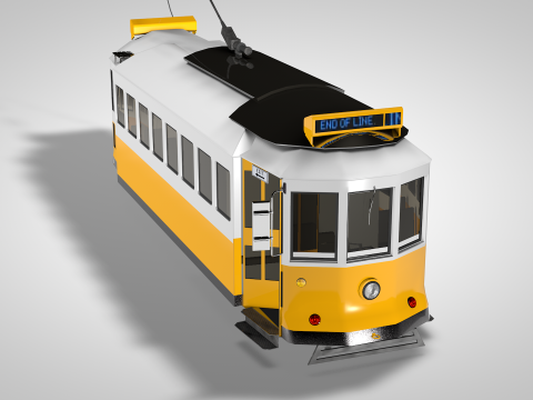 Trains Bondinho De Lisboa Modello 3D