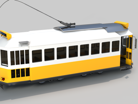 Trains Bondinho De Lisboa Modello 3D