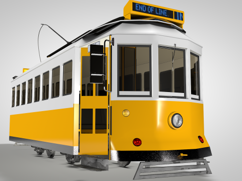 Trains Bondinho De Lisboa Modello 3D