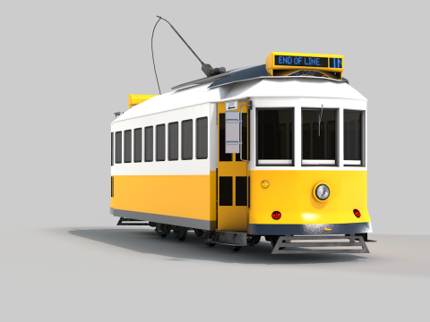 Trains Bondinho De Lisboa Modello 3D
