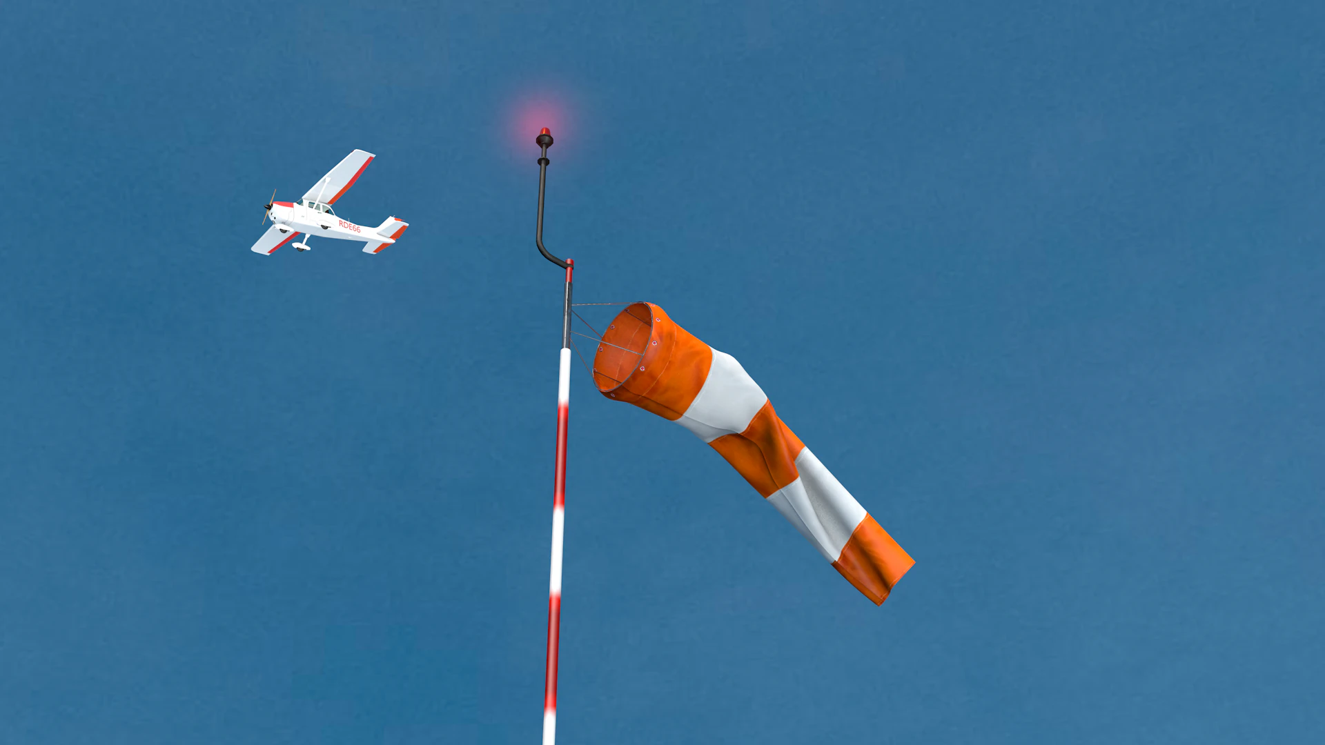 Airport Windsock 3D Model .c4d .max .obj .3ds .fbx .stl .blend 