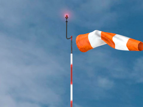 Airport Windsock 3D Model