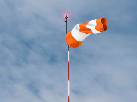 Airport Windsock 3D Model