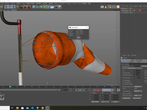 Airport Windsock 3D Model