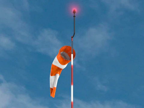 Airport Windsock 3D Model