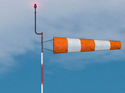 Airport Windsock 3D Model