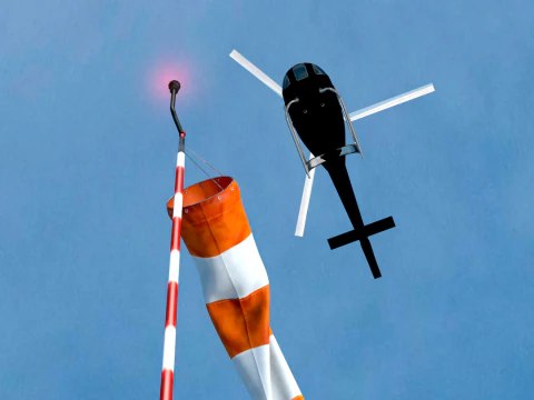 Airport Windsock 3D Model