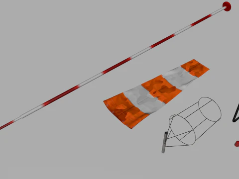 Airport Windsock 3D Model