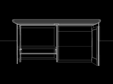 English Bus Stop 3D Model