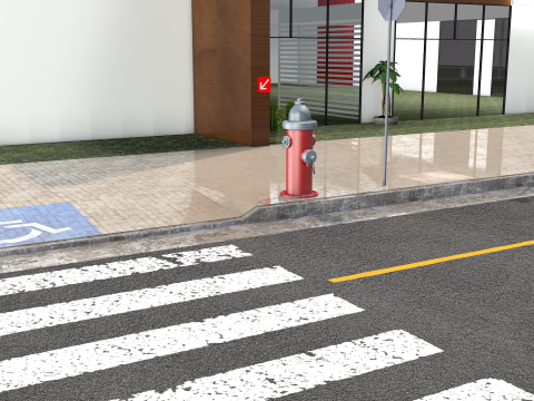 English Fire Hydrant 3D Model
