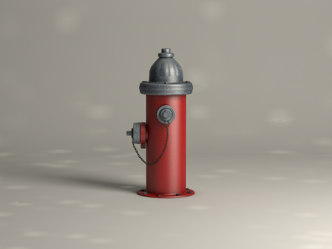English Fire Hydrant 3D Model