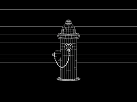 English Fire Hydrant 3D Model