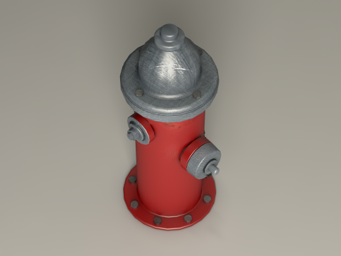 English Fire Hydrant 3D Model